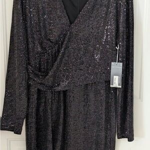 Black Sequin Dress PL
